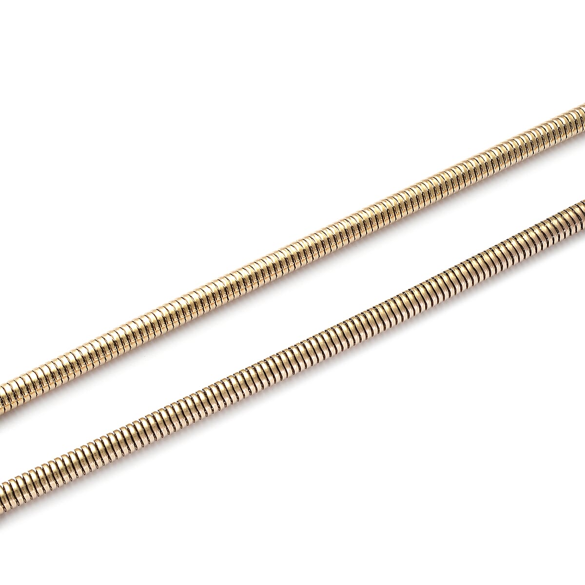 Round Snake Chain Necklace (24 Inches) in ION Plated RG Stainless Steel (25.90 g) image number 2