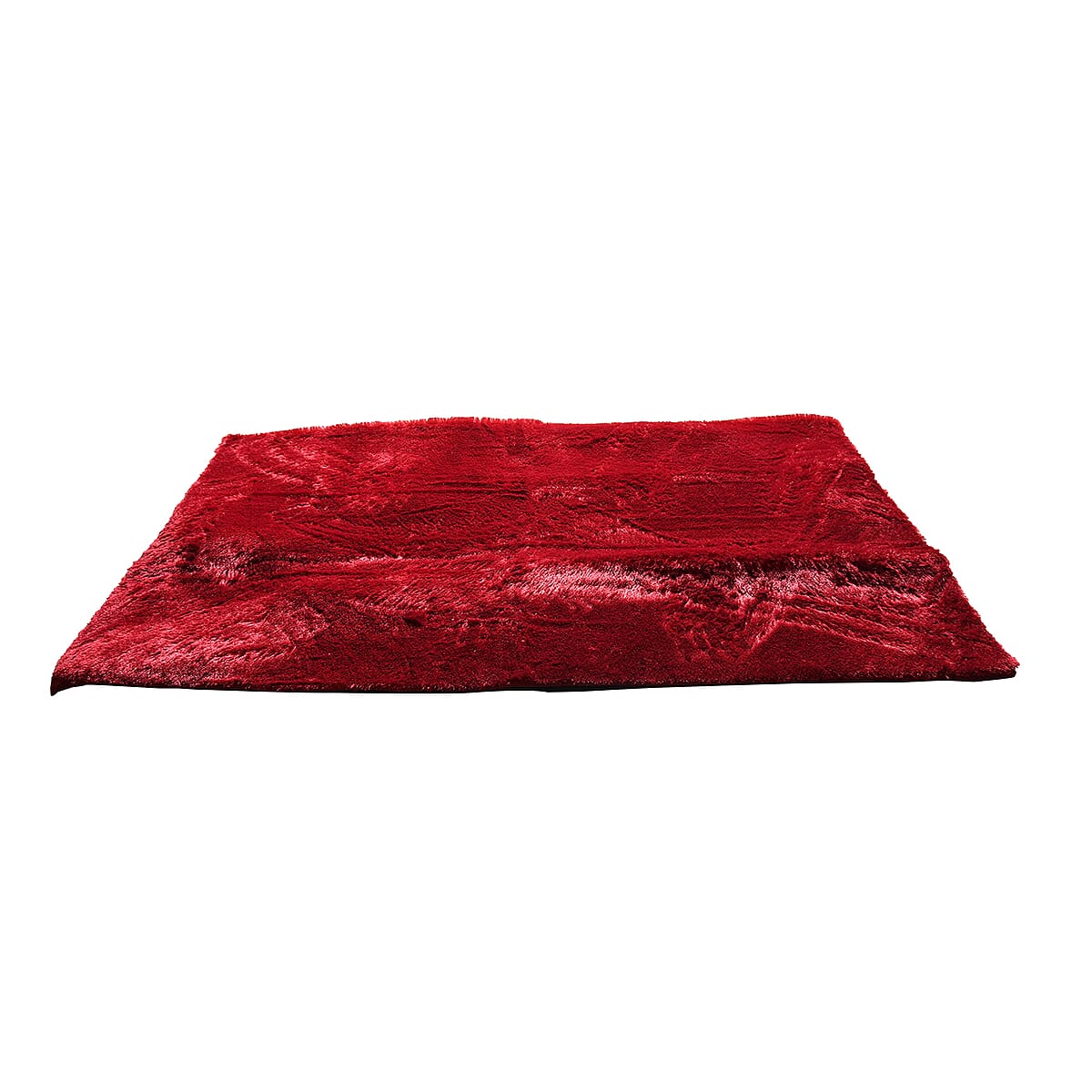 Faux Fur Rug with Anti Slip Base - Maroon image number 6