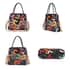 CHAOS BY ELSIE Multi Shining Color Fret Pattern Genuine Leather Convertible Tote Bag with Handle and Shoulder Strap image number 3