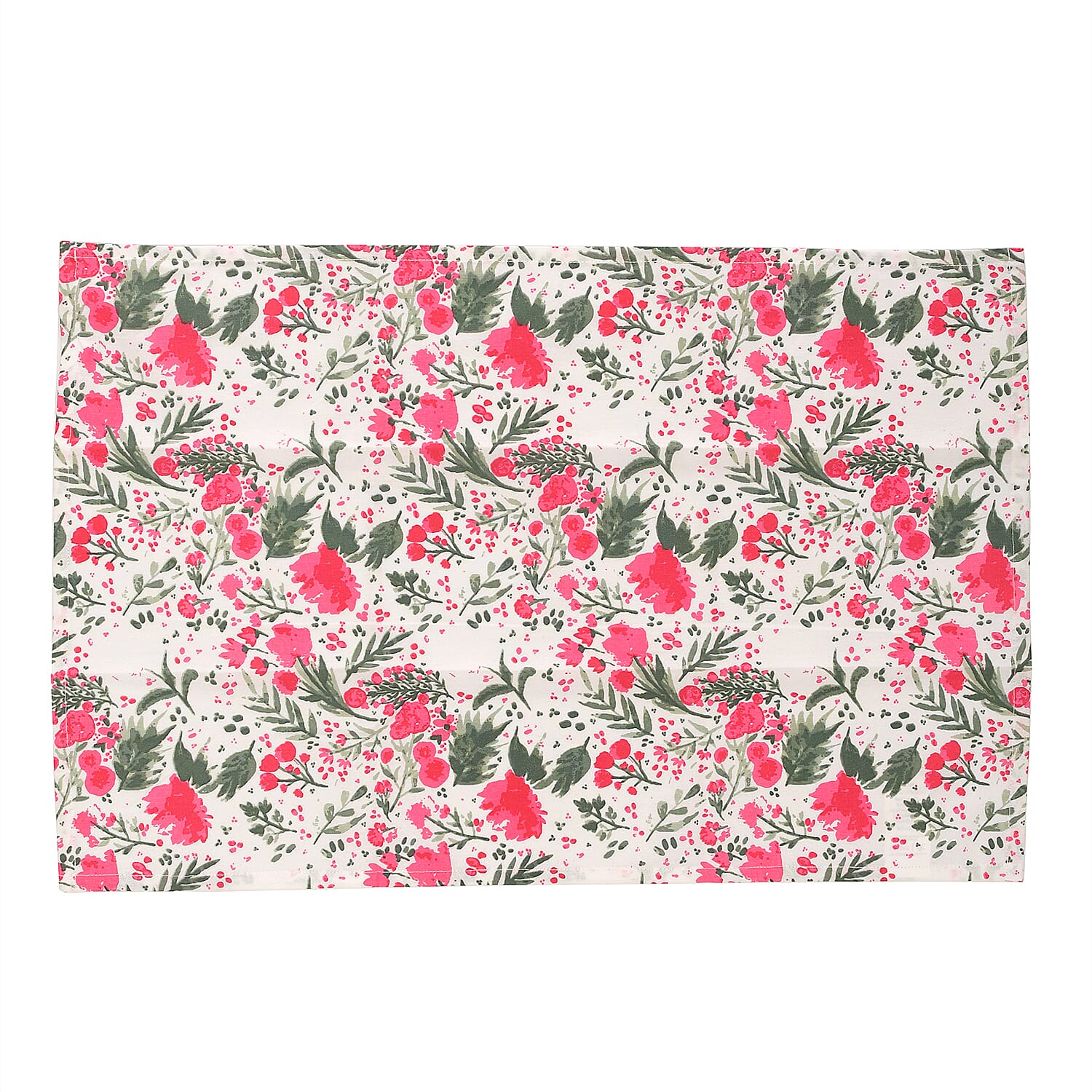 Set of 4 Pink & Green Apron, Glove, Pot Holder & Kitchen Towel