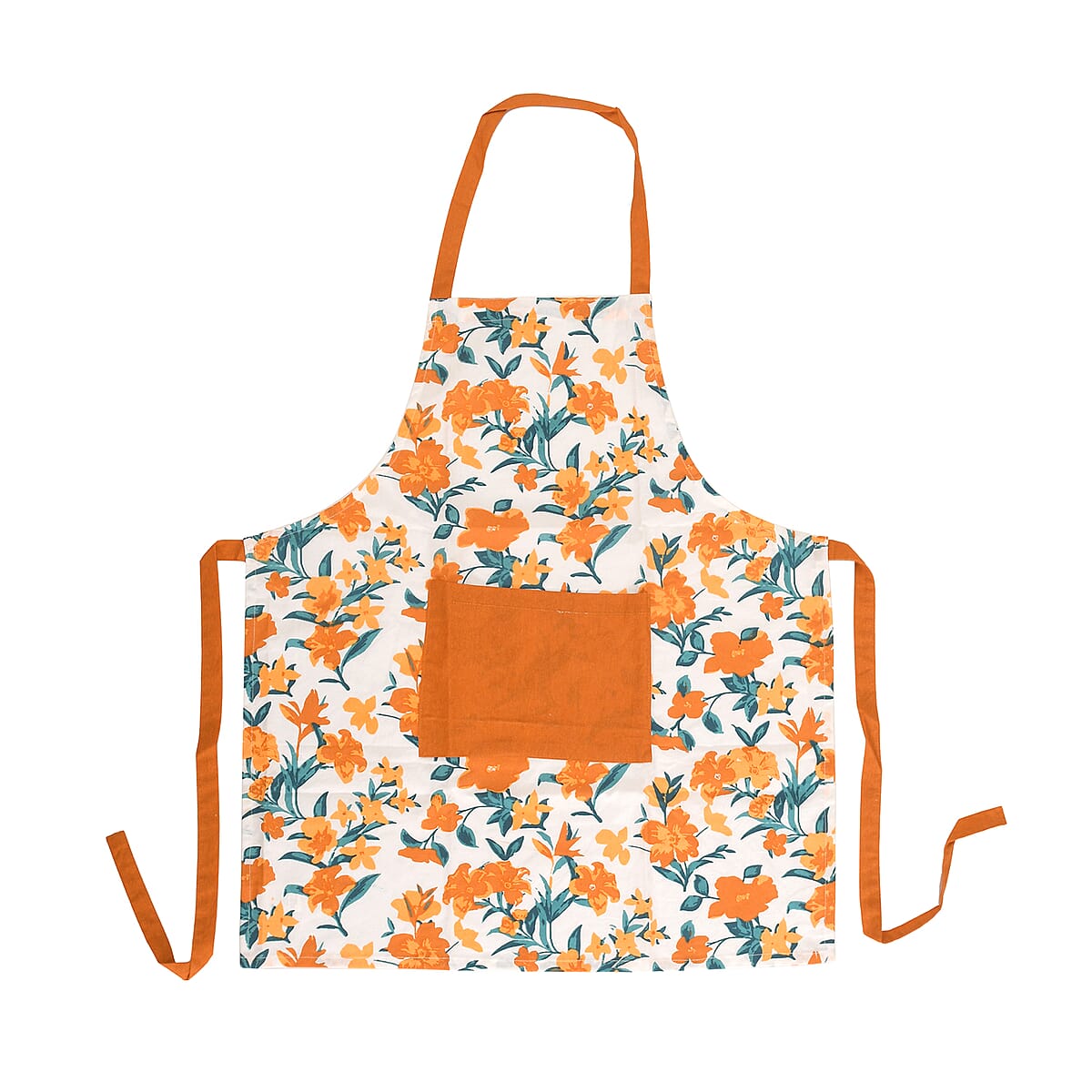 Set of 4 Mustard & Green Apron, Glove, Pot Holder & Kitchen Towel image number 3