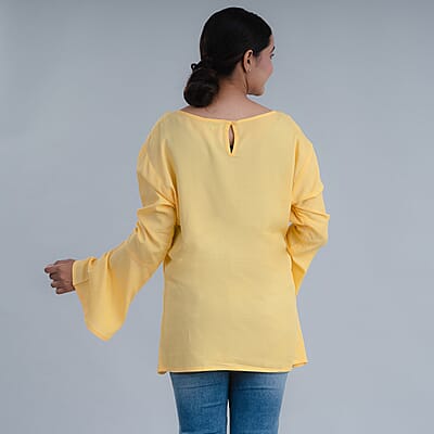 Bell Sleeves Solid Top