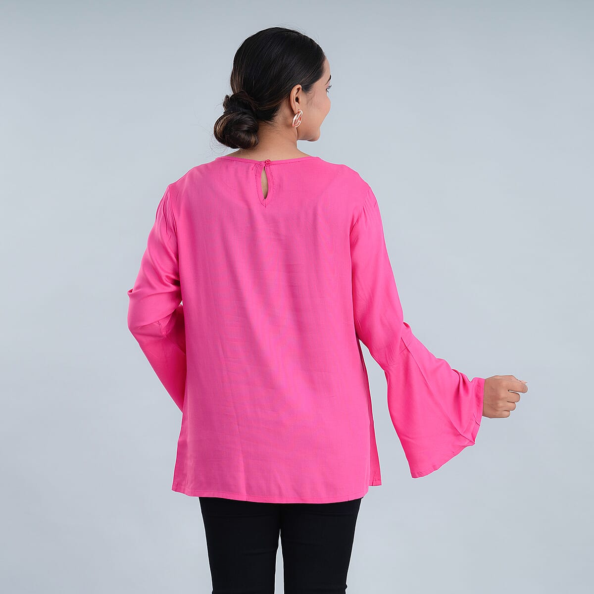 Bell Sleeves Solid Top image number 1
