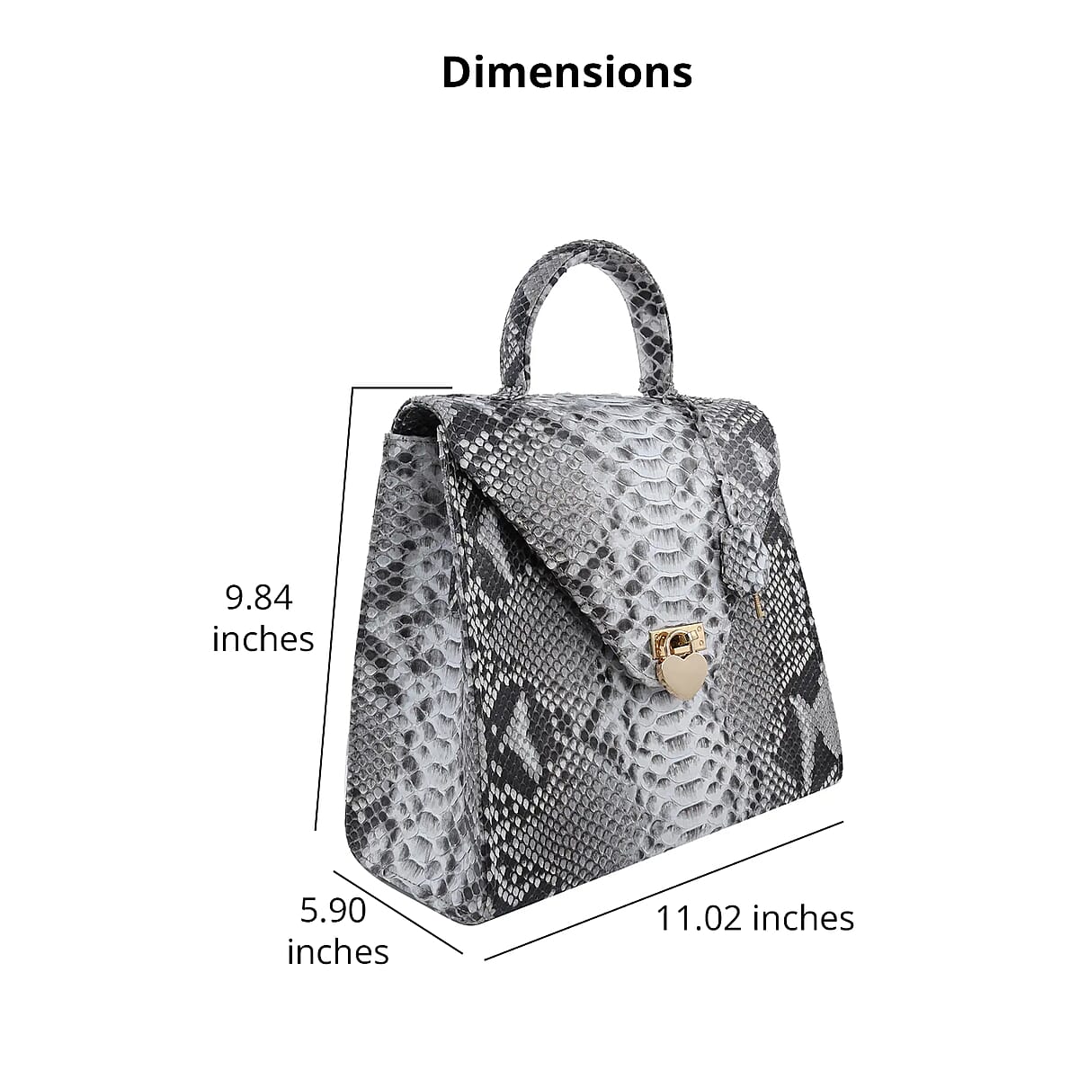 The Pelle Collection Nature Color 100% Genuine Python Leather Tote Bag for Women , Women's Designer Tote Bags , Leather Handbags , Leather Purse image number 4