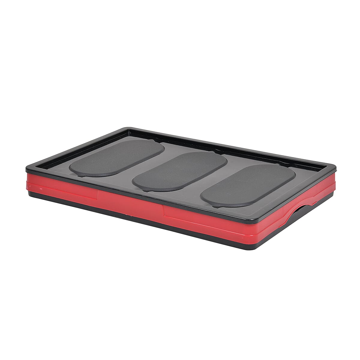 HOMESMART Set of 2 Black Folding Storage Boxes with Lids , Storage Bins , Container Box , Outdoor Storage Box image number 5