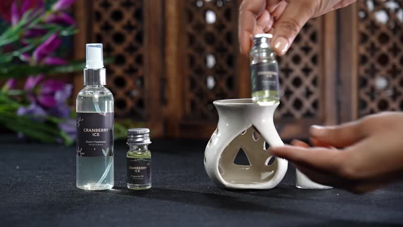 CERAMIC OIL BURNER FRAGRANCE GIFT SET