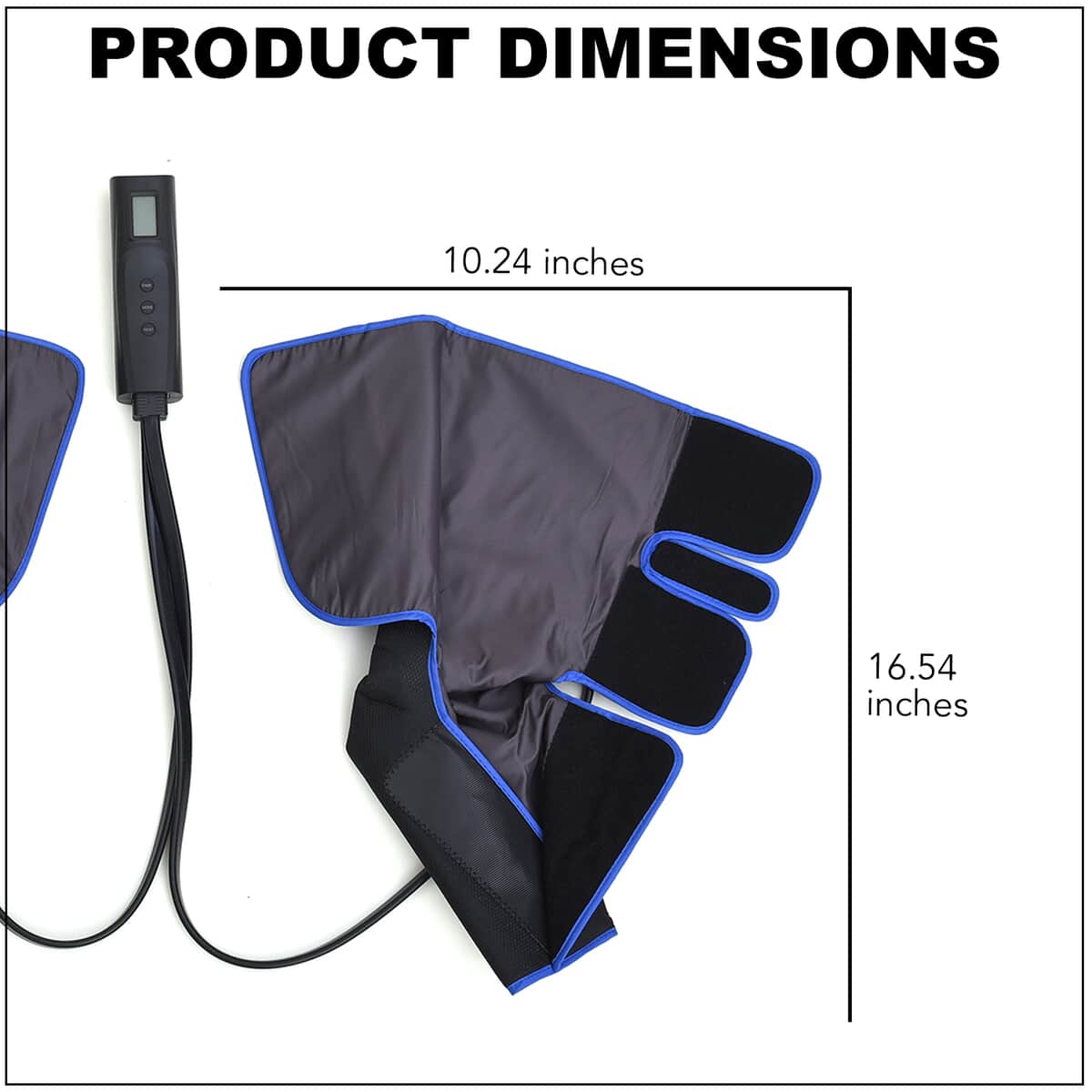 Air Compression Foot and Calf Massage - Black (12V 2A) image number 4