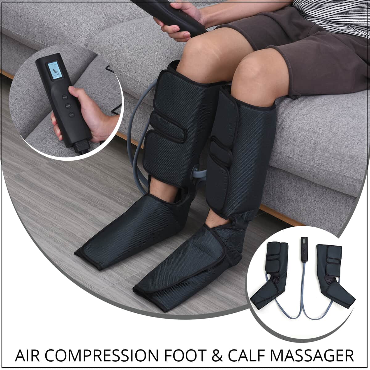 Air Compression Foot and Calf Massage - Grey (12V 2A) image number 1