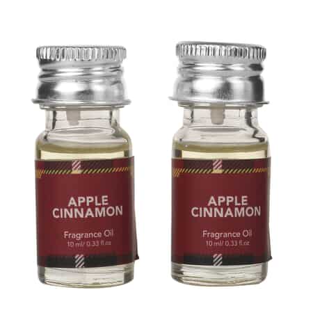 Apple Cinnamon- Fragrance Gift Set - Ceramic Burner, 2 Fragrance Oils, 2 Tea-Lights & 1 Room Spray image number 4