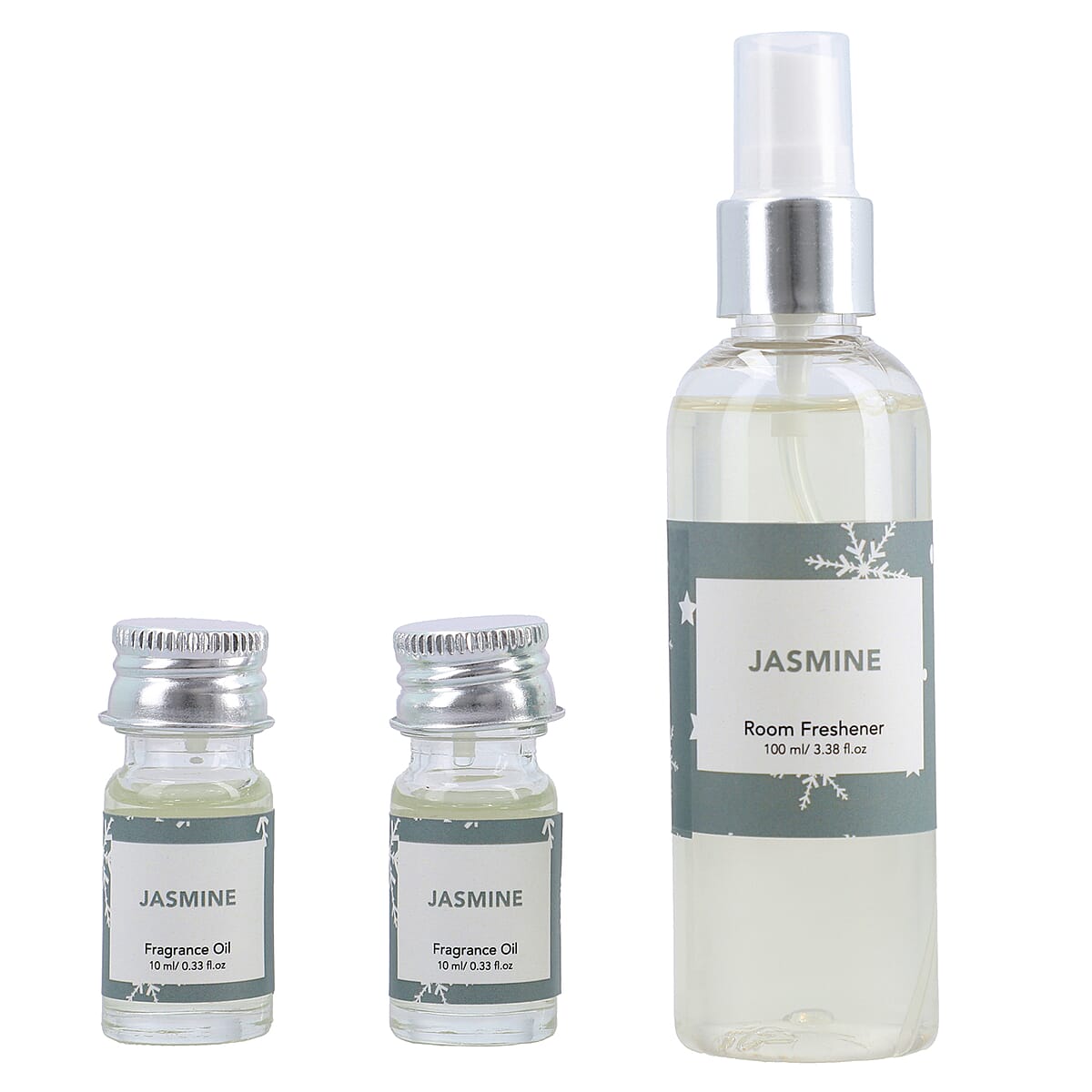 Fragrance Gift Set (Ceramic Burner, 2 Fragrance Oils, 2 Tea-lights & 1 Room Spray) - FRAGRANCE Jasmine image number 3