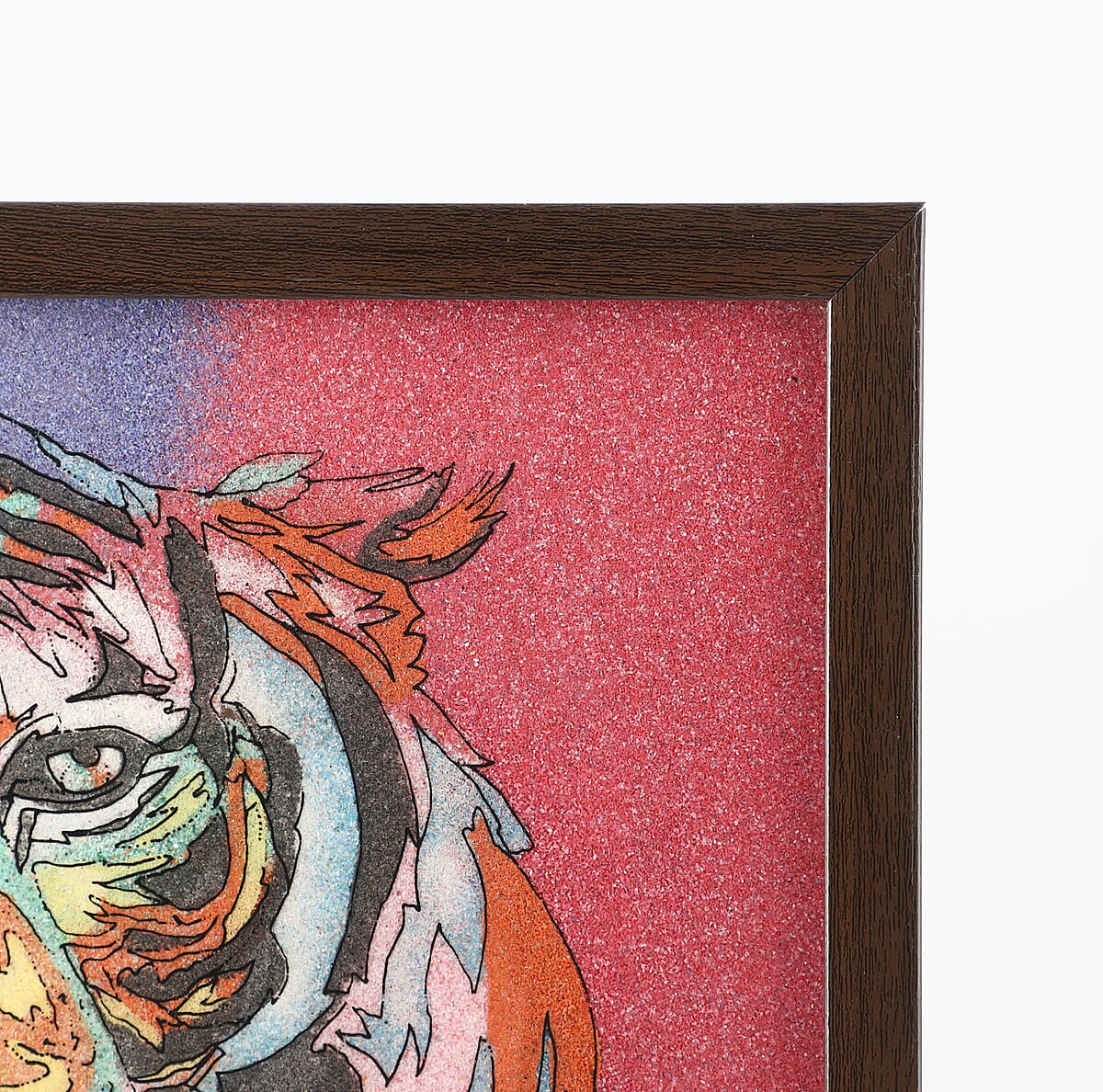 Handcrafted Gemstone Tiger Wall Painting (0.88 lbs) image number 4