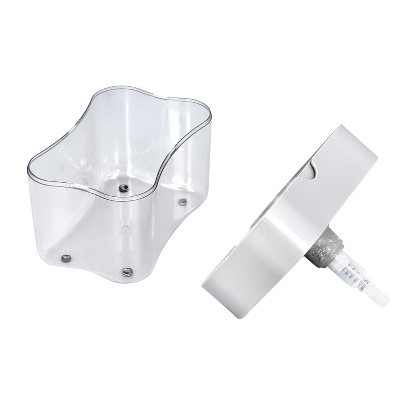 2-in-1 Light Gray Soap Dispenser with Sponge Holder