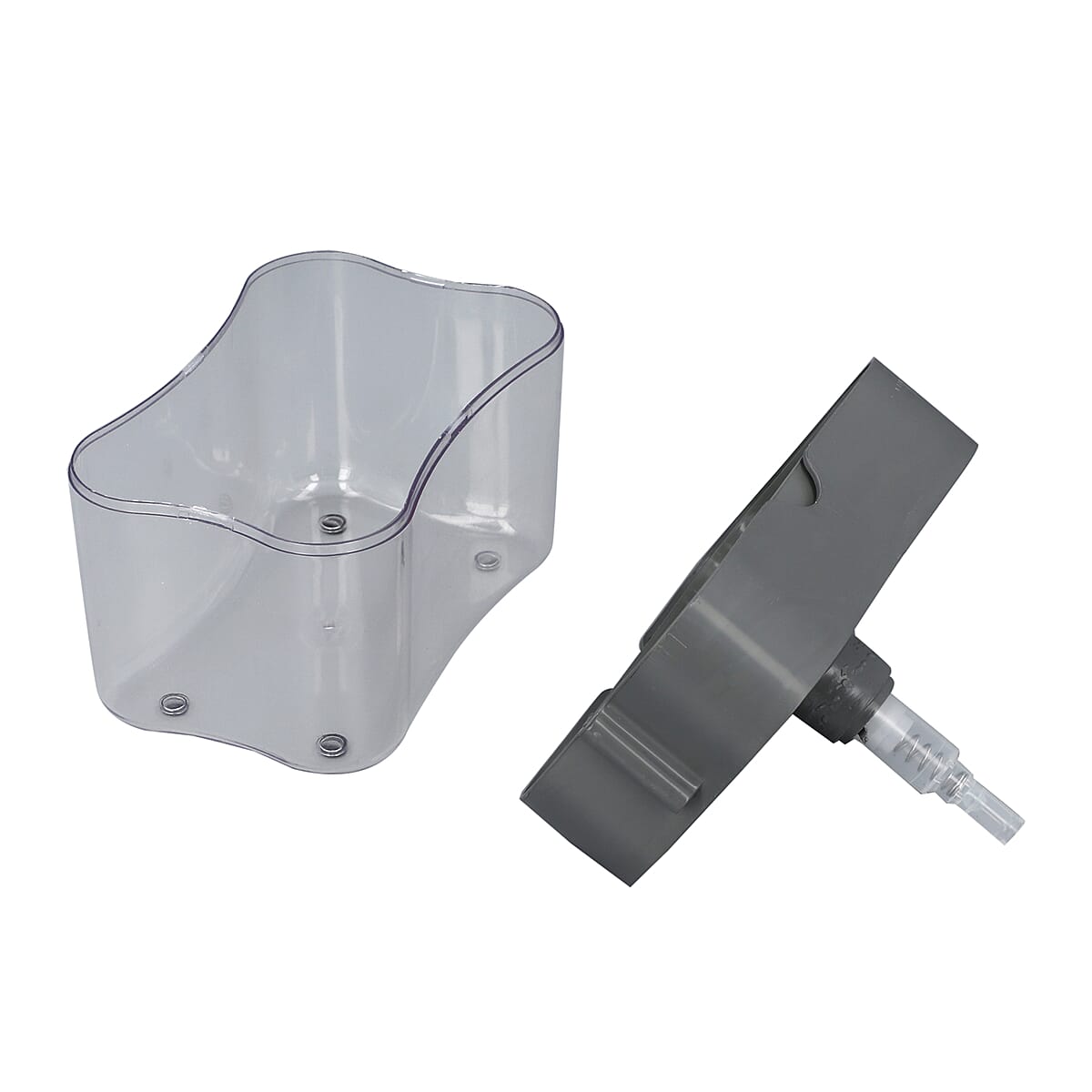 2-in-1 Dark Gray Soap Dispenser with Sponge Holder image number 5