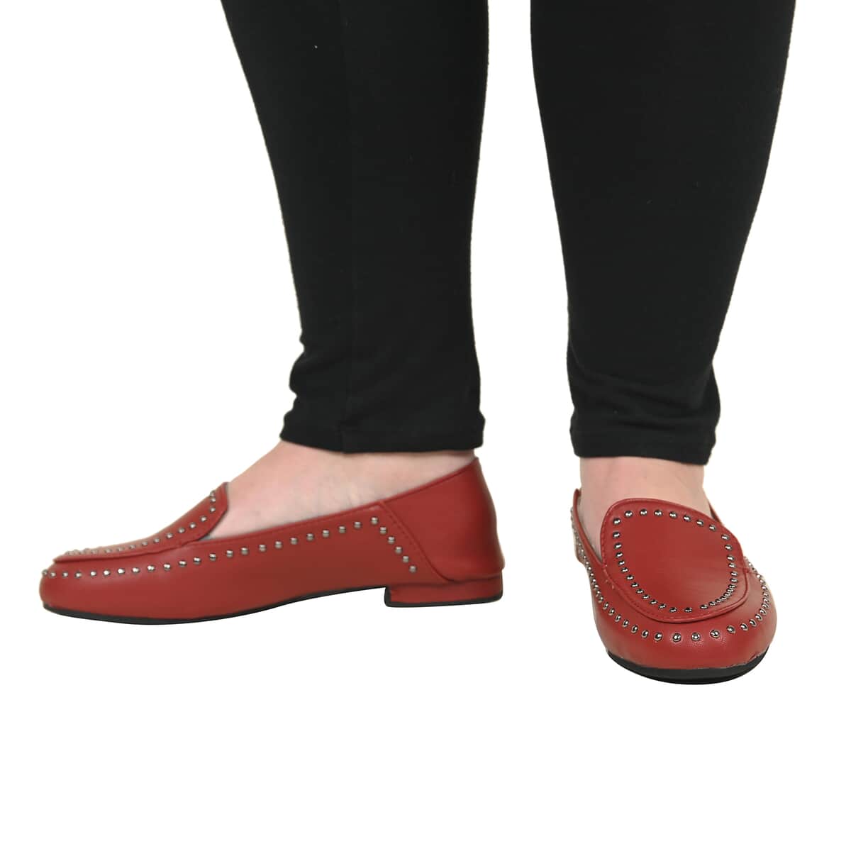 Seven7 Red Vegan Leather Women's Loafer - Size 6 image number 1