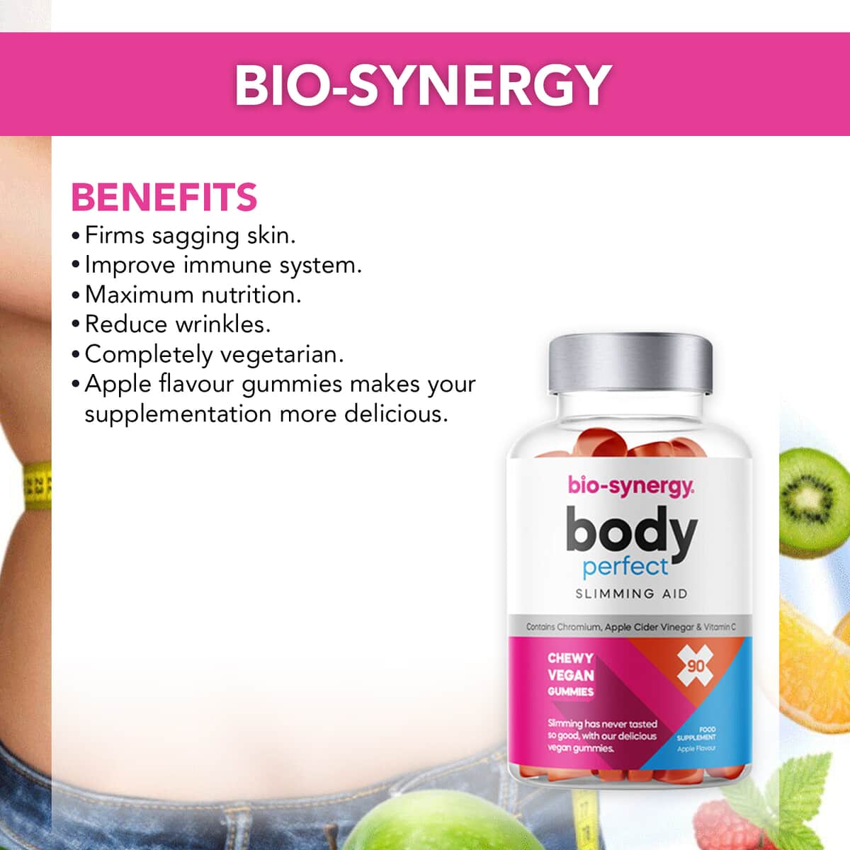 Bio-Synergy Body Perfect Slimming Aid 60 Vegan Gummies image number 2