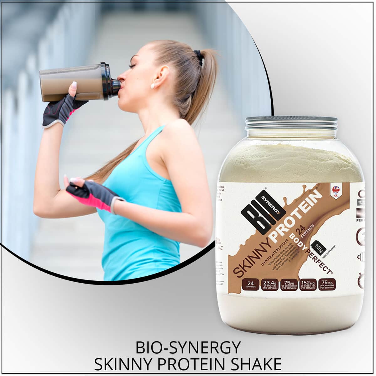 Bio-Synergy Skinny Chocolate Flavour Protein (24 Servings) image number 1