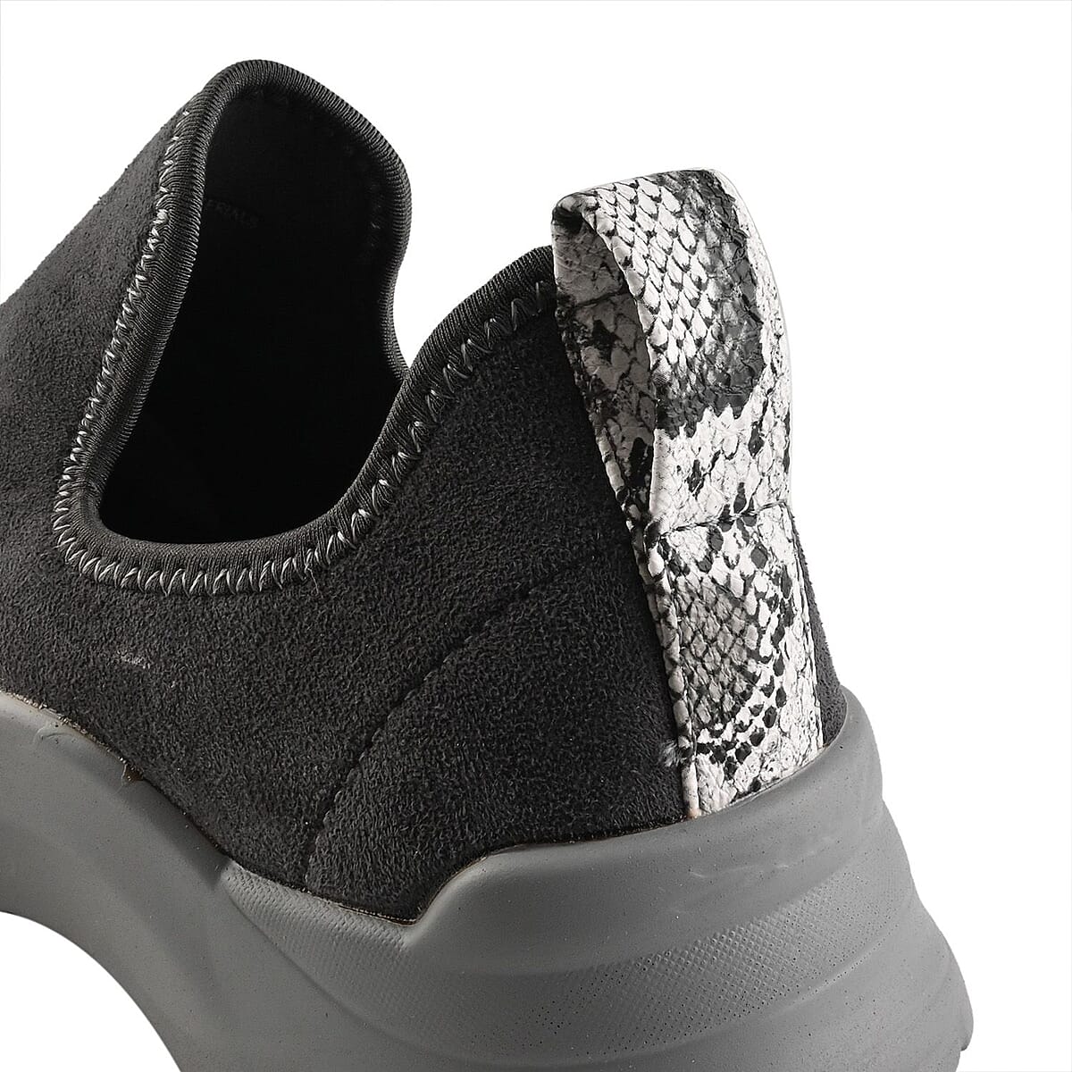 Seven7 Gray Vegan Leather Slip on Sneaker - Size 7 image number 4