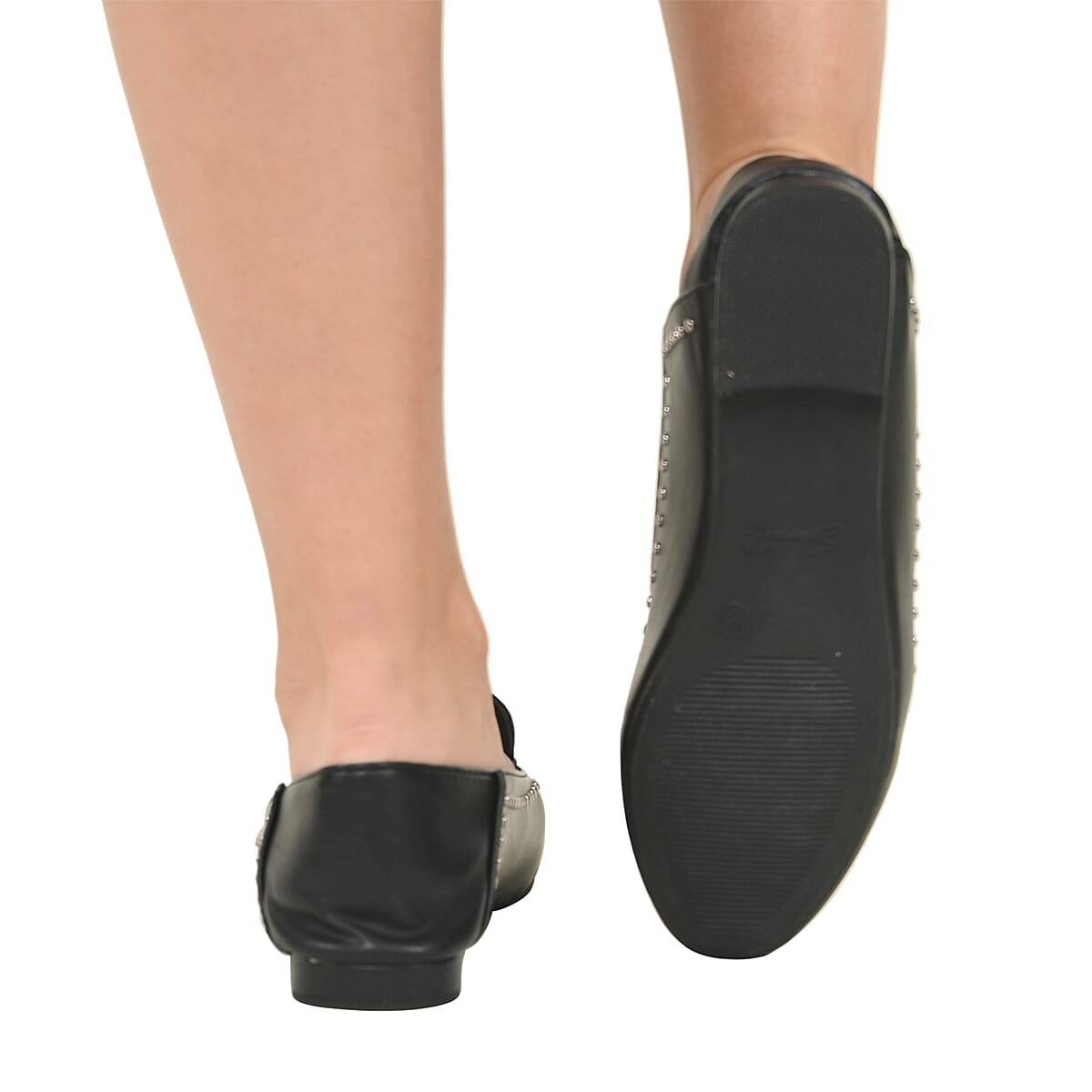 Seven7 Black Vegan Leather Women's Loafer - Size 9 image number 2