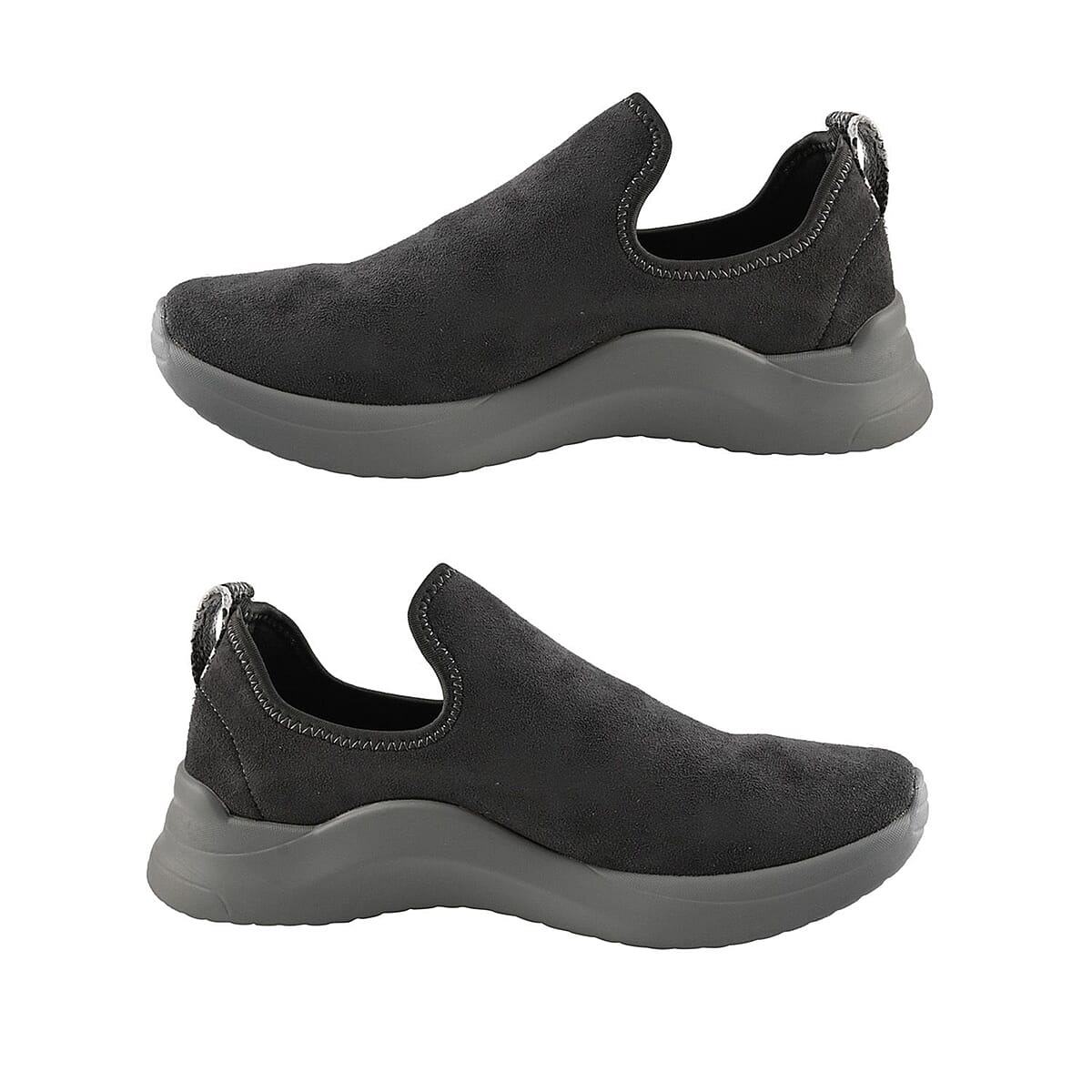 Seven7 Gray Vegan Leather Slip on Sneaker - Size 9 image number 1