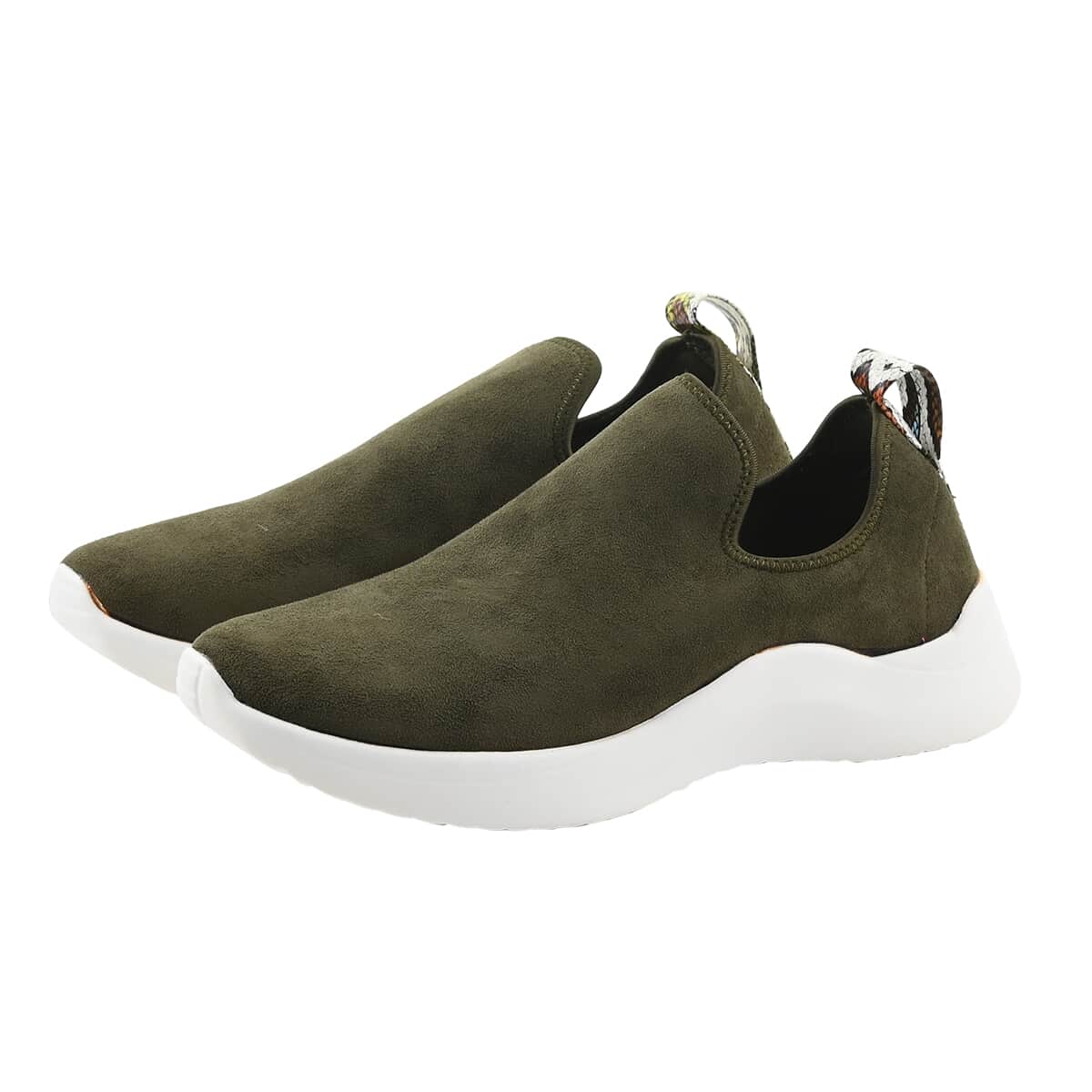 Seven7 Olive Vegan Leather Women's Slip on Sneaker - Size 9 image number 1