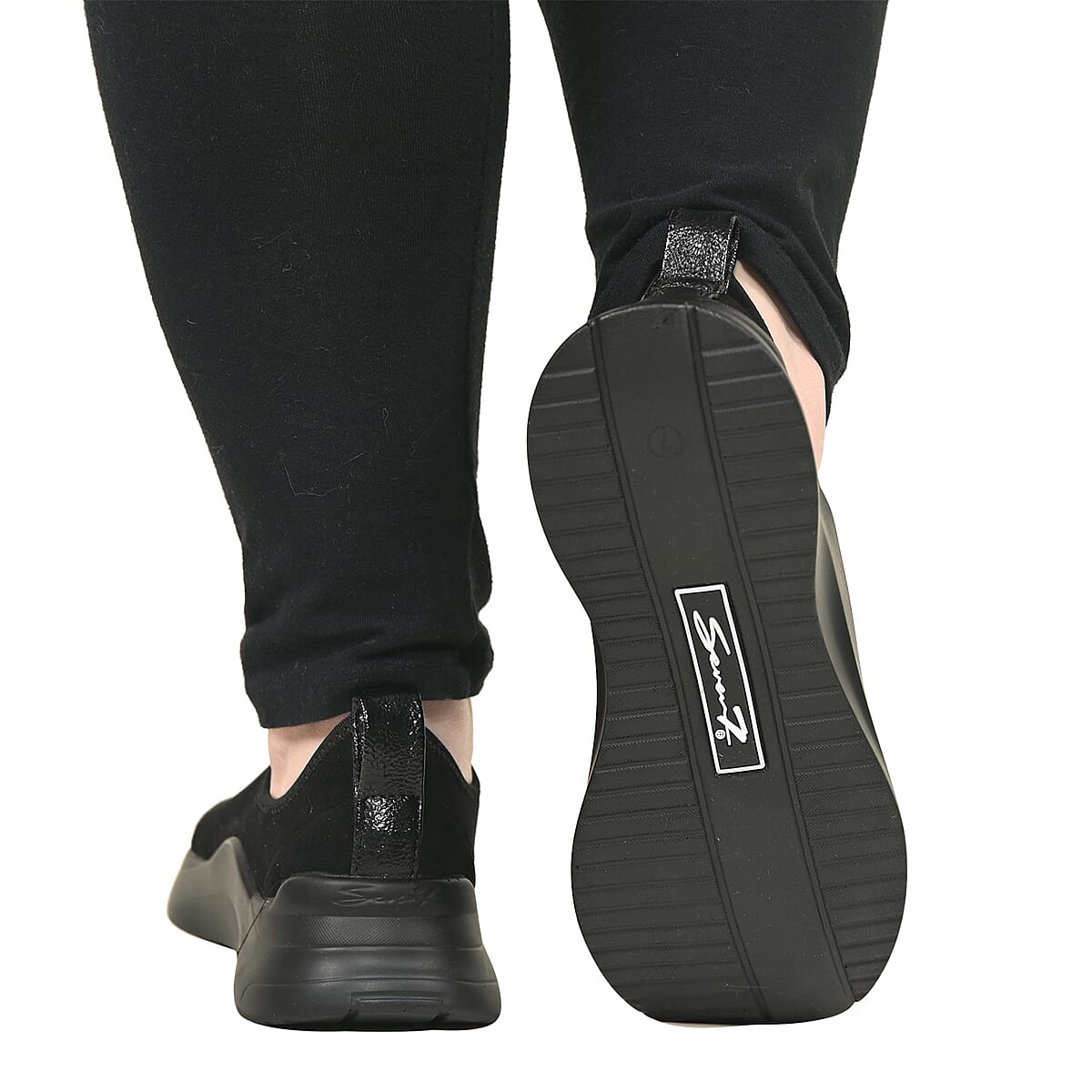 Seven7 Black Vegan Leather Women's Loafer - Size 6 image number 1