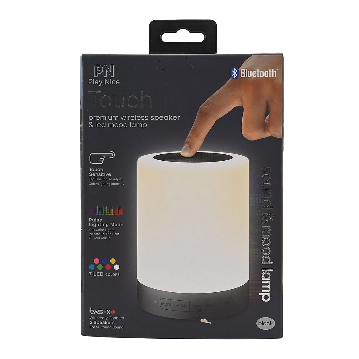 Touch Premium Bluetooth Wireless Speaker & LED Mood Lamp (Black) image number 5