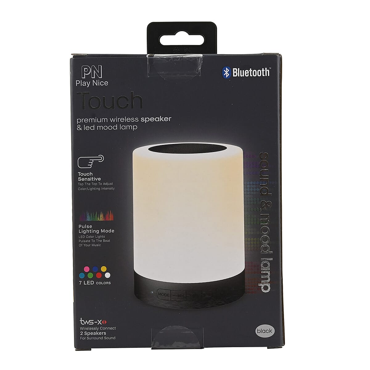 Touch Premium Bluetooth Wireless Speaker & LED Mood Lamp (Black) image number 6
