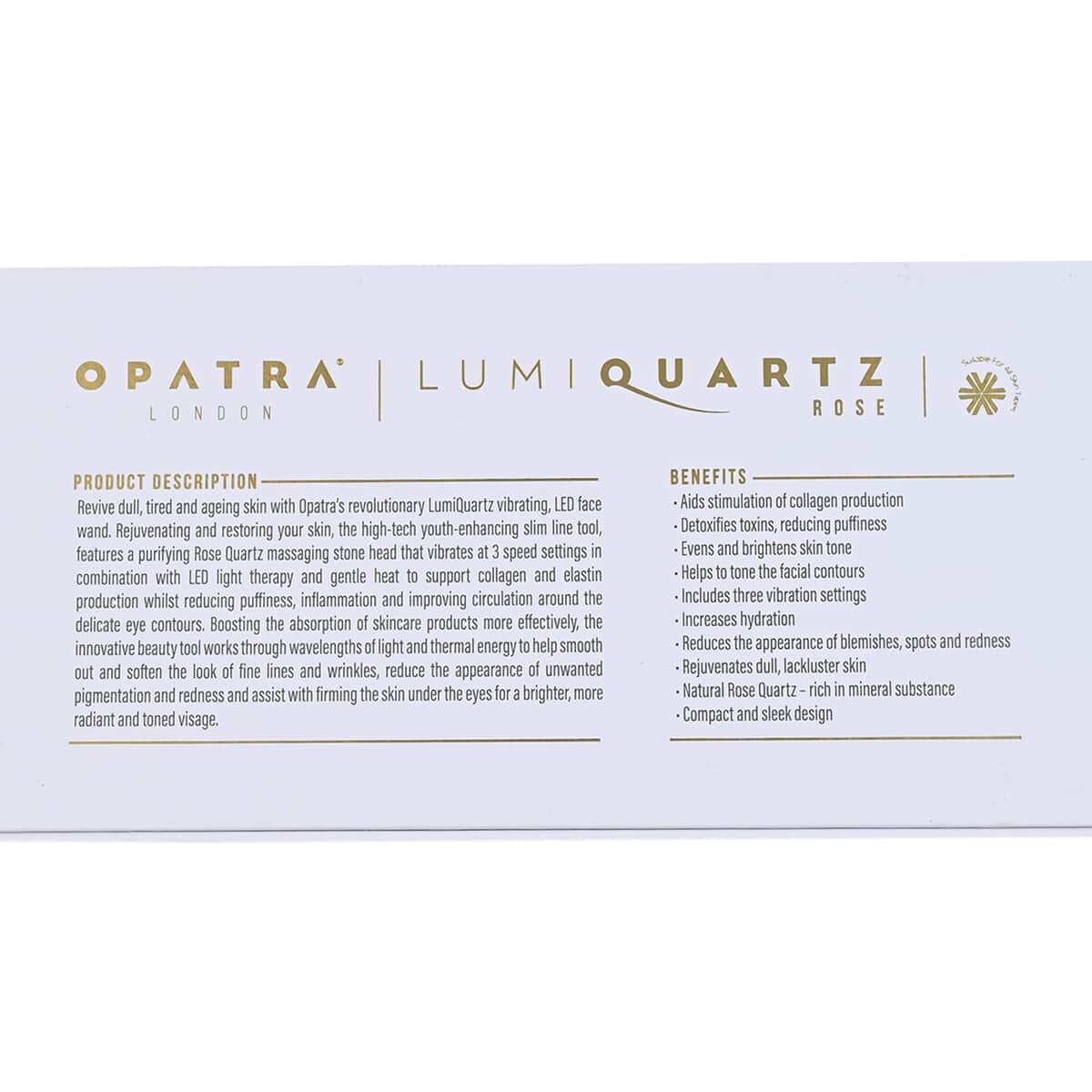 Opatra Lumiquartz Rose Face Wand- Rose Quartz Face Wand Anti-Aging Device With Lifetime Warranty image number 2