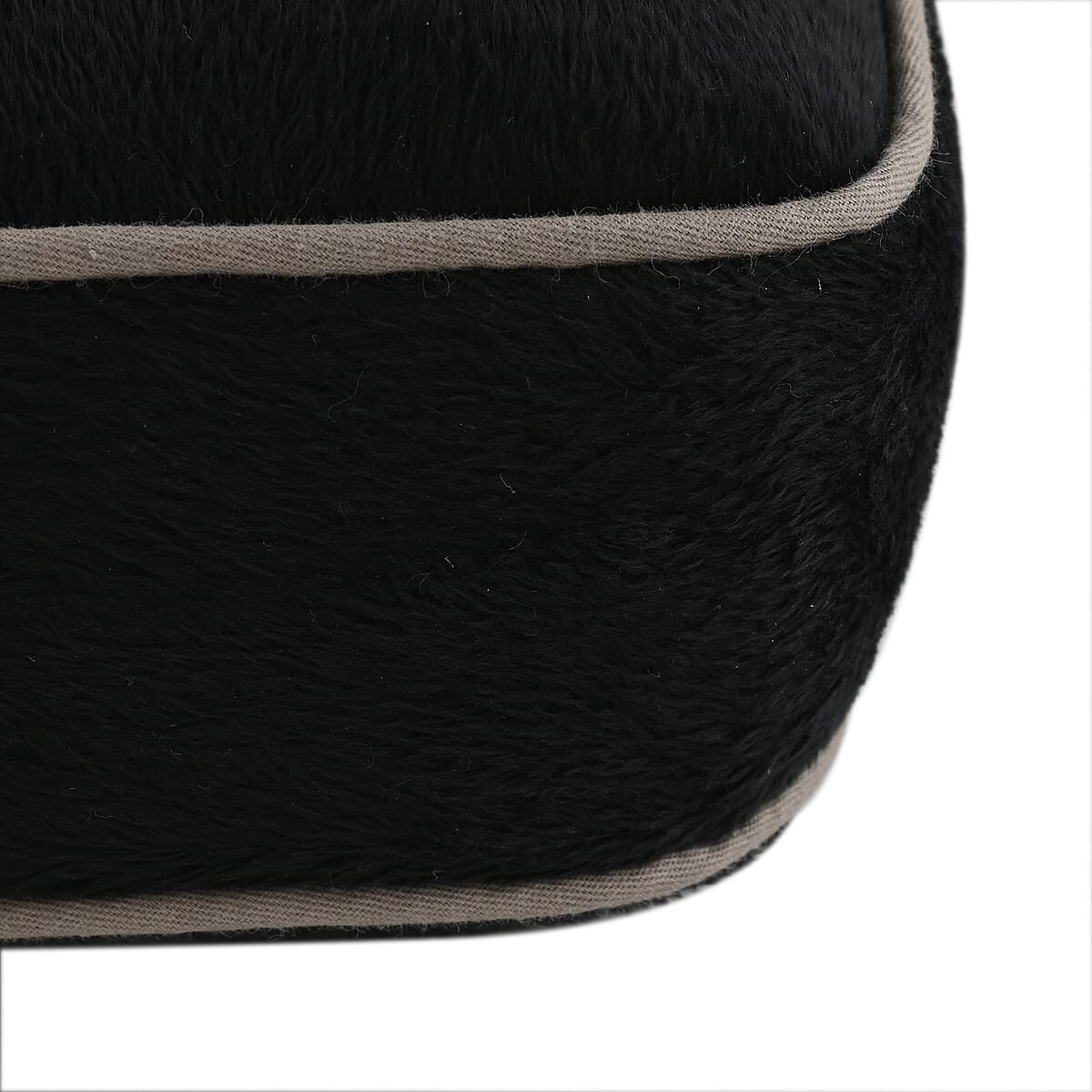 Bon Voyage Memory Foam Square Pillow with Buckle - Black, Square Cushion Insert for Chair Car Sofa Bed, Backrest Cushion, Lower Back Support And Pain Relief Seat Cushion image number 5