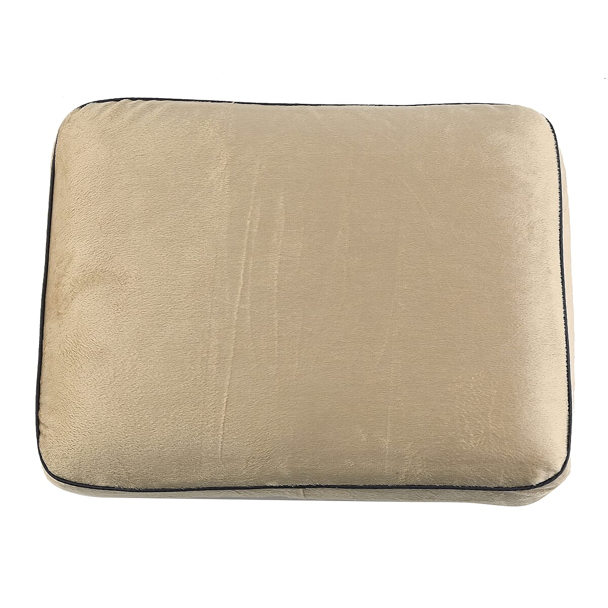 Closeout Bon Voyage Memory Foam Square Pillow with Buckle - Tan, Square Cushion Insert for Chair Car Sofa Bed, Backrest Cushion, Lower Back Support And Pain Relief Seat Cushion image number 4