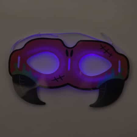Purple Glow in The Dark Eye Mask with Glow Stick image number 6