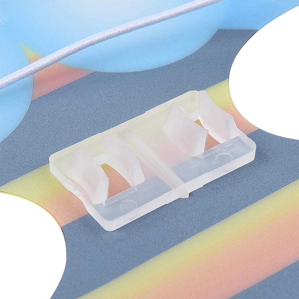 Black Glow in The Dark Eye Mask with Glow Stick image number 4