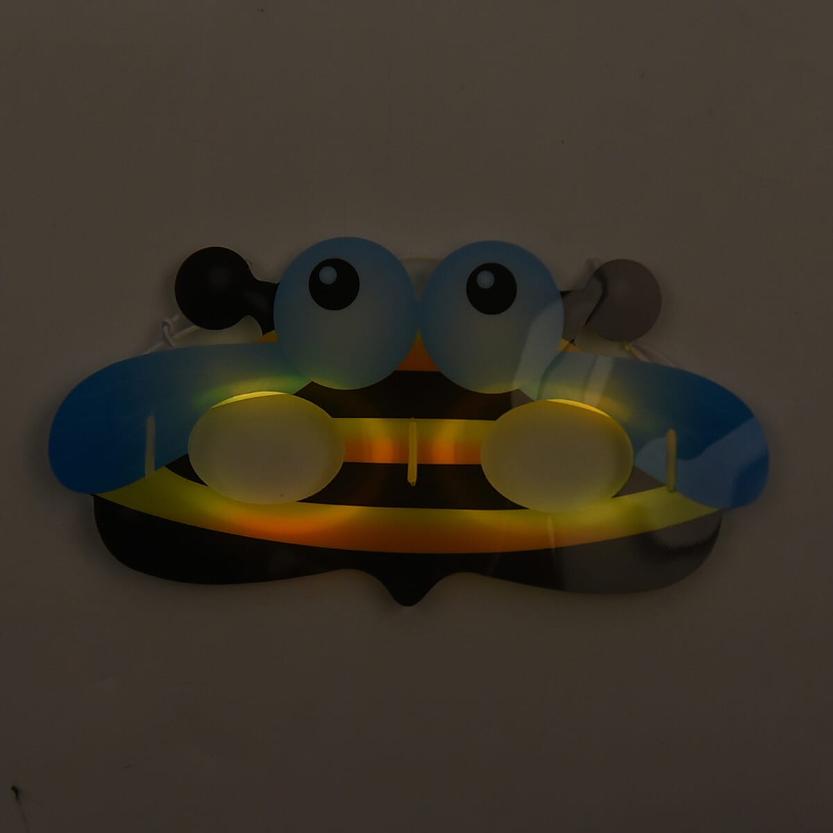 Black Glow in The Dark Eye Mask with Glow Stick image number 6