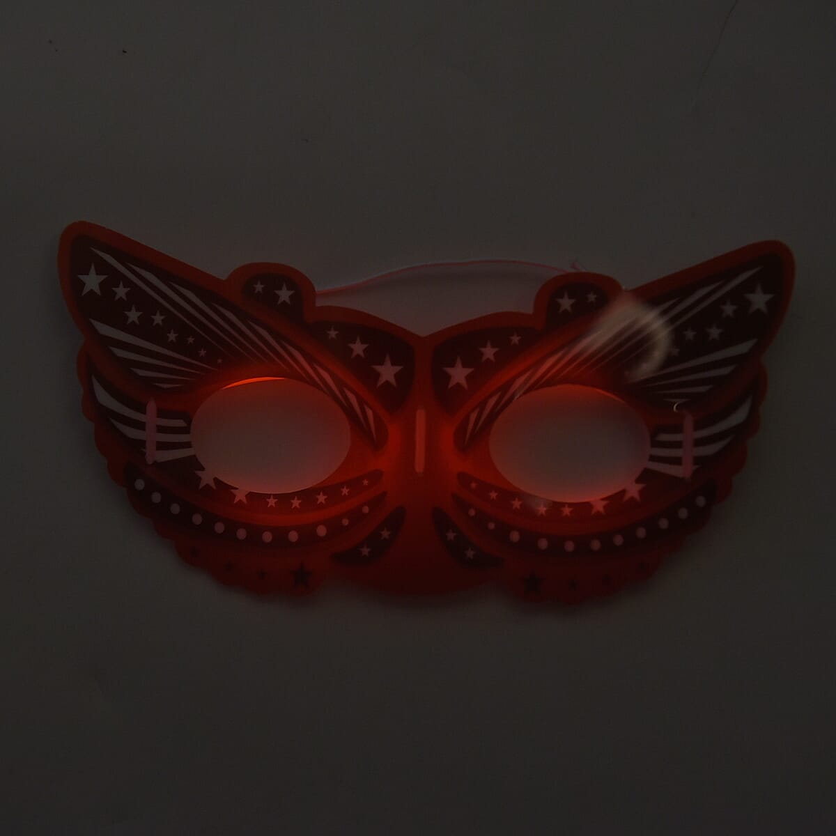 Red Glow in The Dark Eye Mask with Glow Stick image number 6