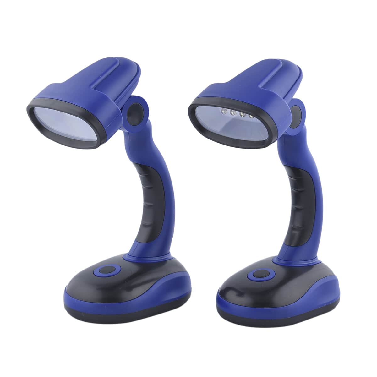 Homesmart Set of 2 Flexible Desk LED Light Lamp - Blue (3xAA Batteries Not Included) image number 0