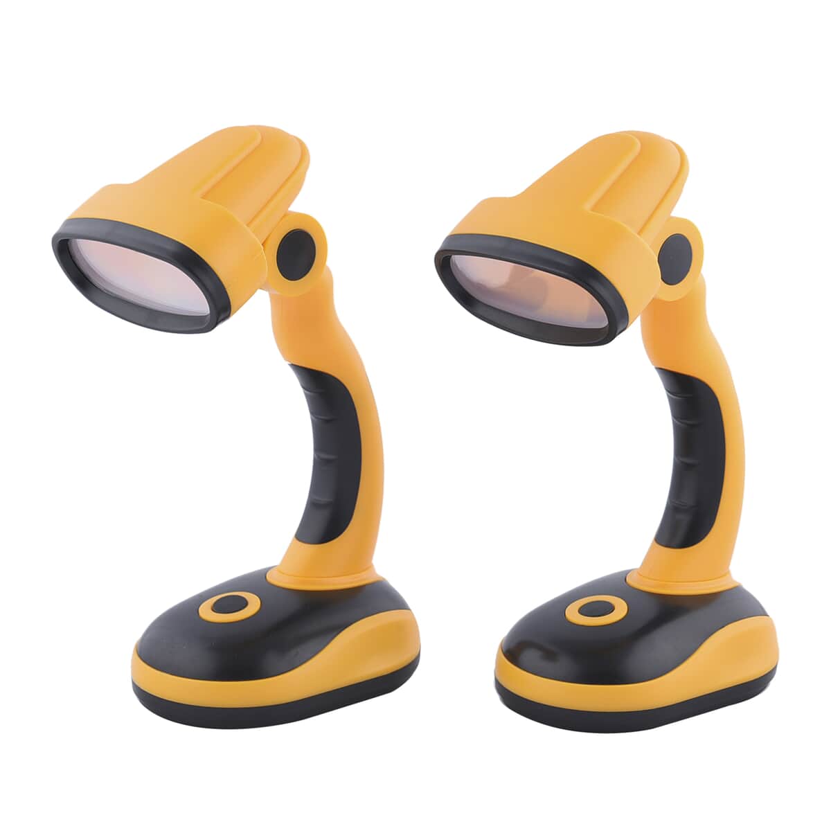 Homesmart Set of 2 Flexible Desk LED Light Lamp - Yellow (3xAA Batteries Not Included) image number 0