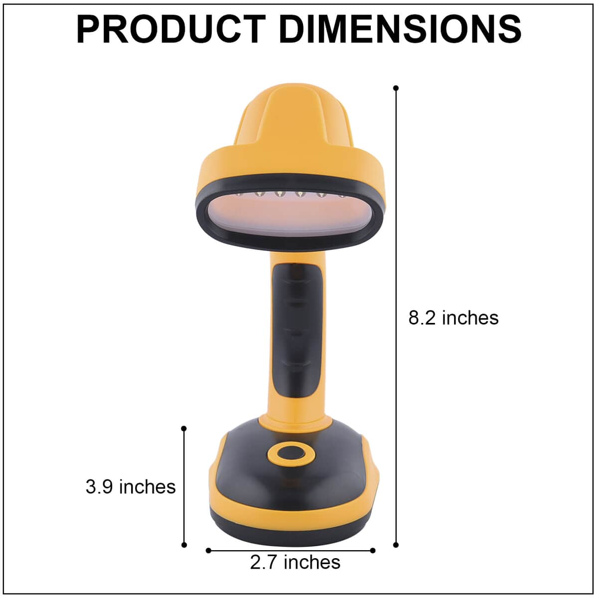 Homesmart Set of 2 Flexible Desk LED Light Lamp - Yellow (3xAA Batteries Not Included) image number 3