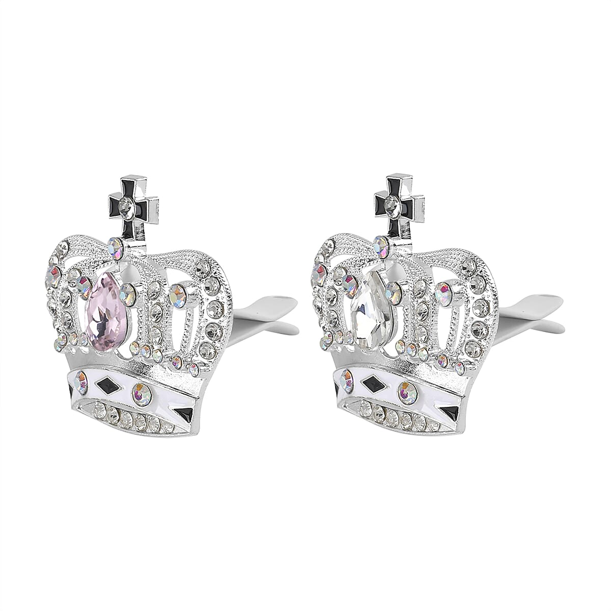 Set of 2 Silver Crown Inspired Vent Clip Freshener image number 1