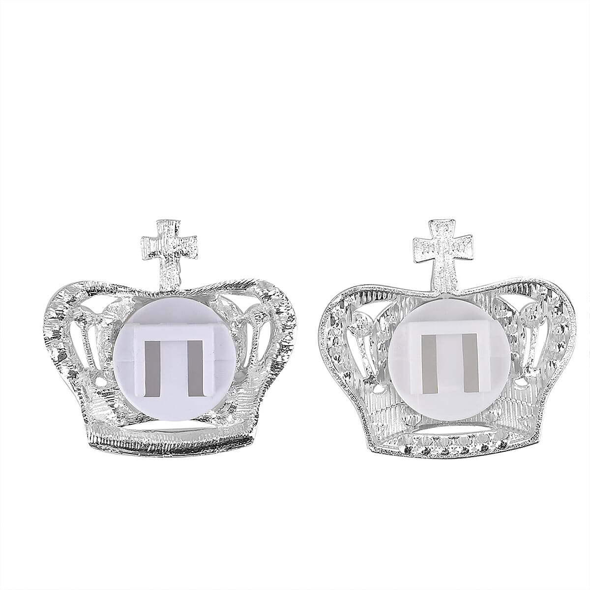 Set of 2 Silver Crown Inspired Vent Clip Freshener image number 2