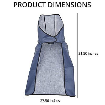 Homesmart Navy Blue Cotton Tie-Free Apron