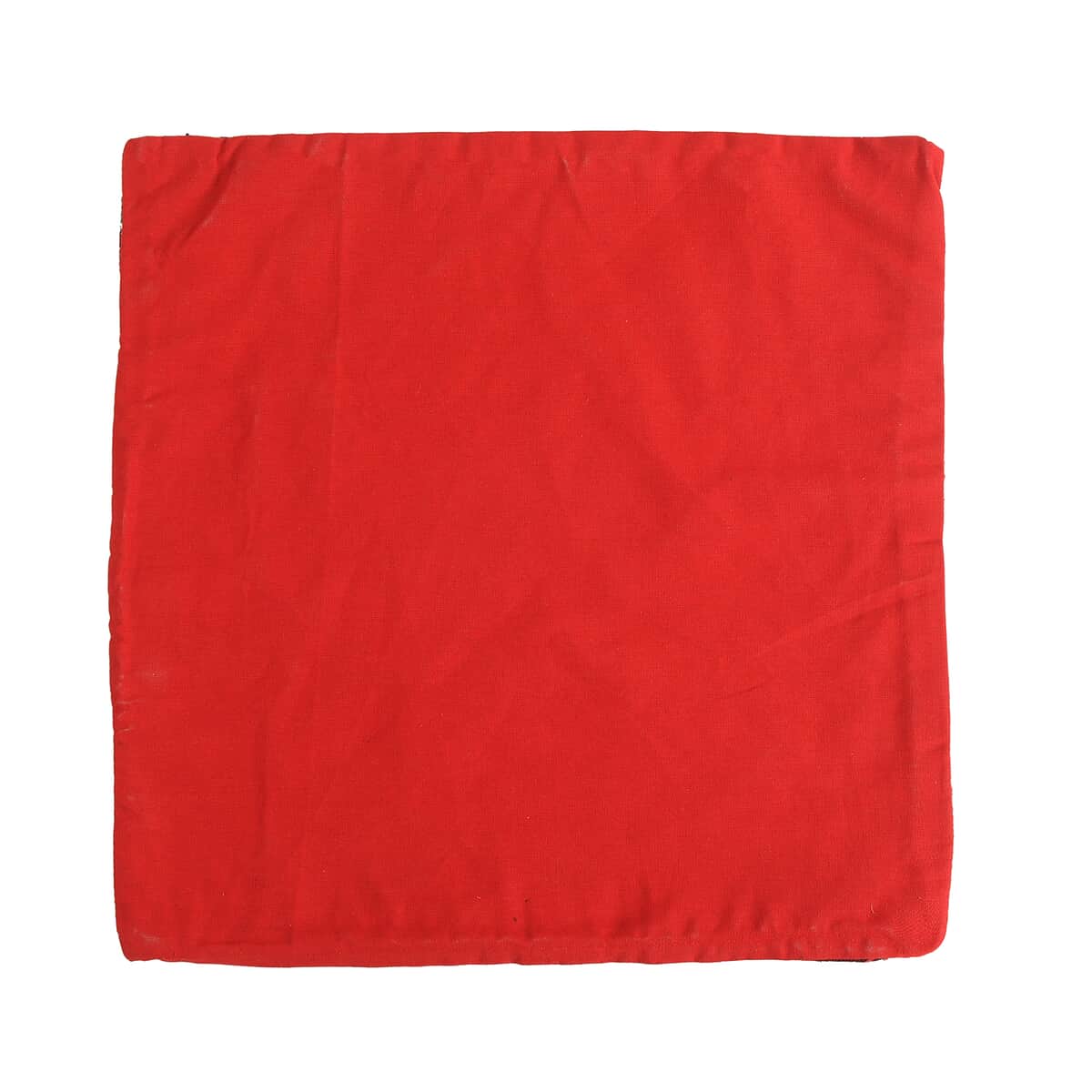 Set of 2 Multi Color Santa Jacquard Woven Cushion Covers (18"x18") image number 3