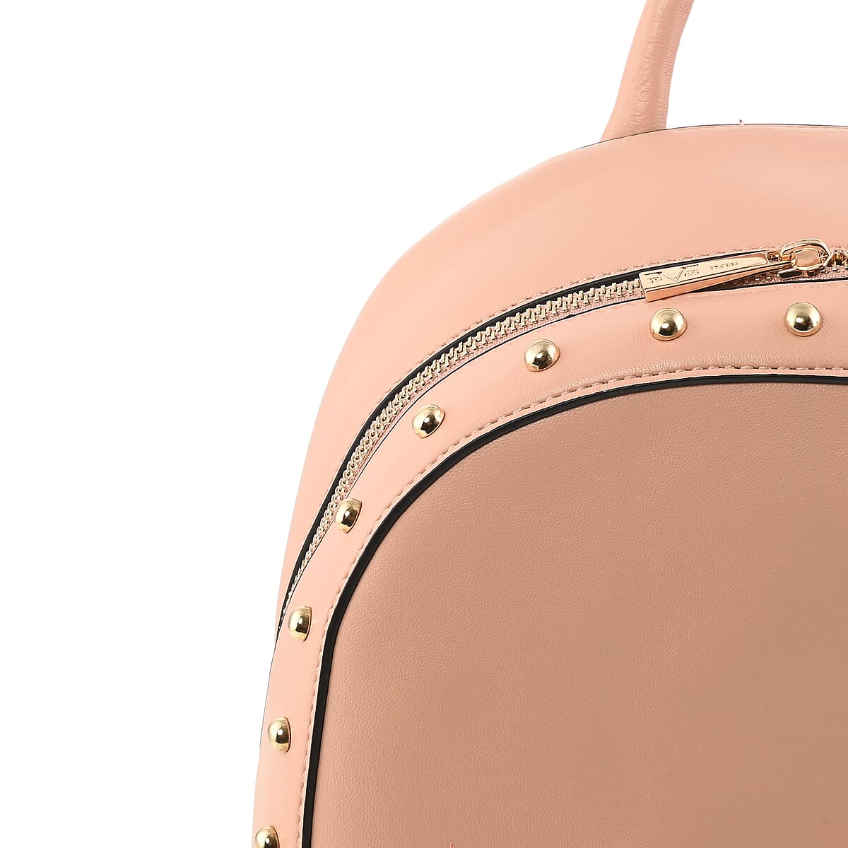 19V69 ITALIA by Alessandro Versace Smooth Texture Faux Leather Backpack for Women with Detachable Strap - Pink , Laptop Backpack , Backpack Purse , Shoulder Bag image number 4