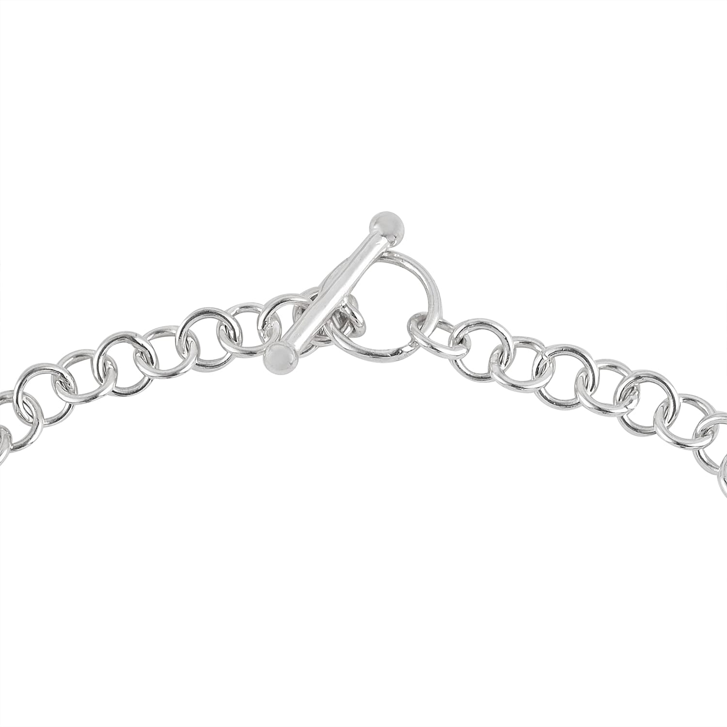 Turquoise and Austrian Crystal Station Bracelet in Sterling Silver (8.00 In) 5.55 ctw