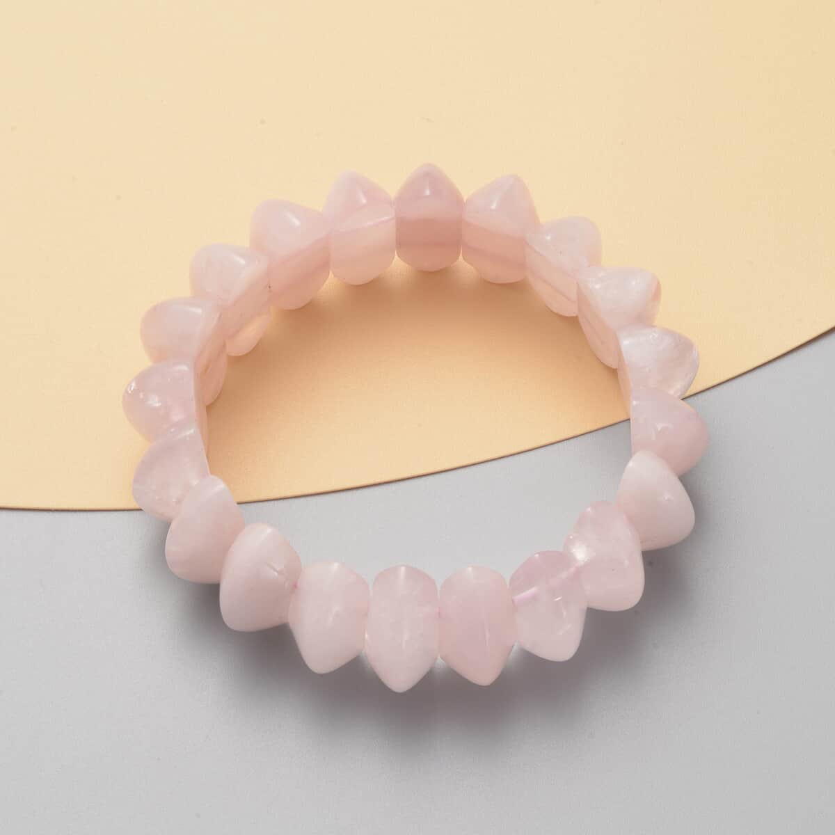 Galilea Rose Quartz Beaded Stretch Bracelet 324.00 ctw image number 1