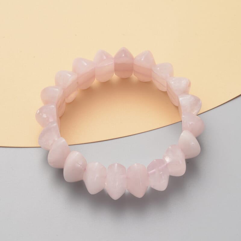 Galilea Rose Quartz Beaded Stretch Bracelet 324.00 ctw