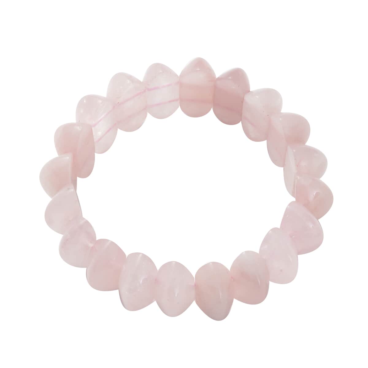 Galilea Rose Quartz Beaded Stretch Bracelet 324.00 ctw image number 2