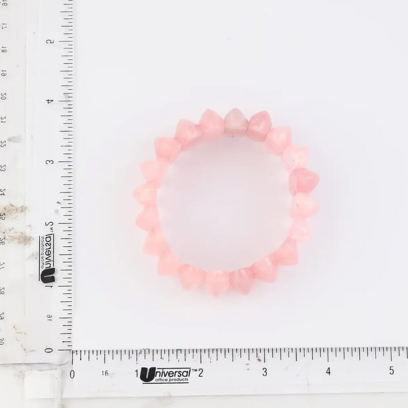 Galilea Rose Quartz Beaded Stretch Bracelet 324.00 ctw