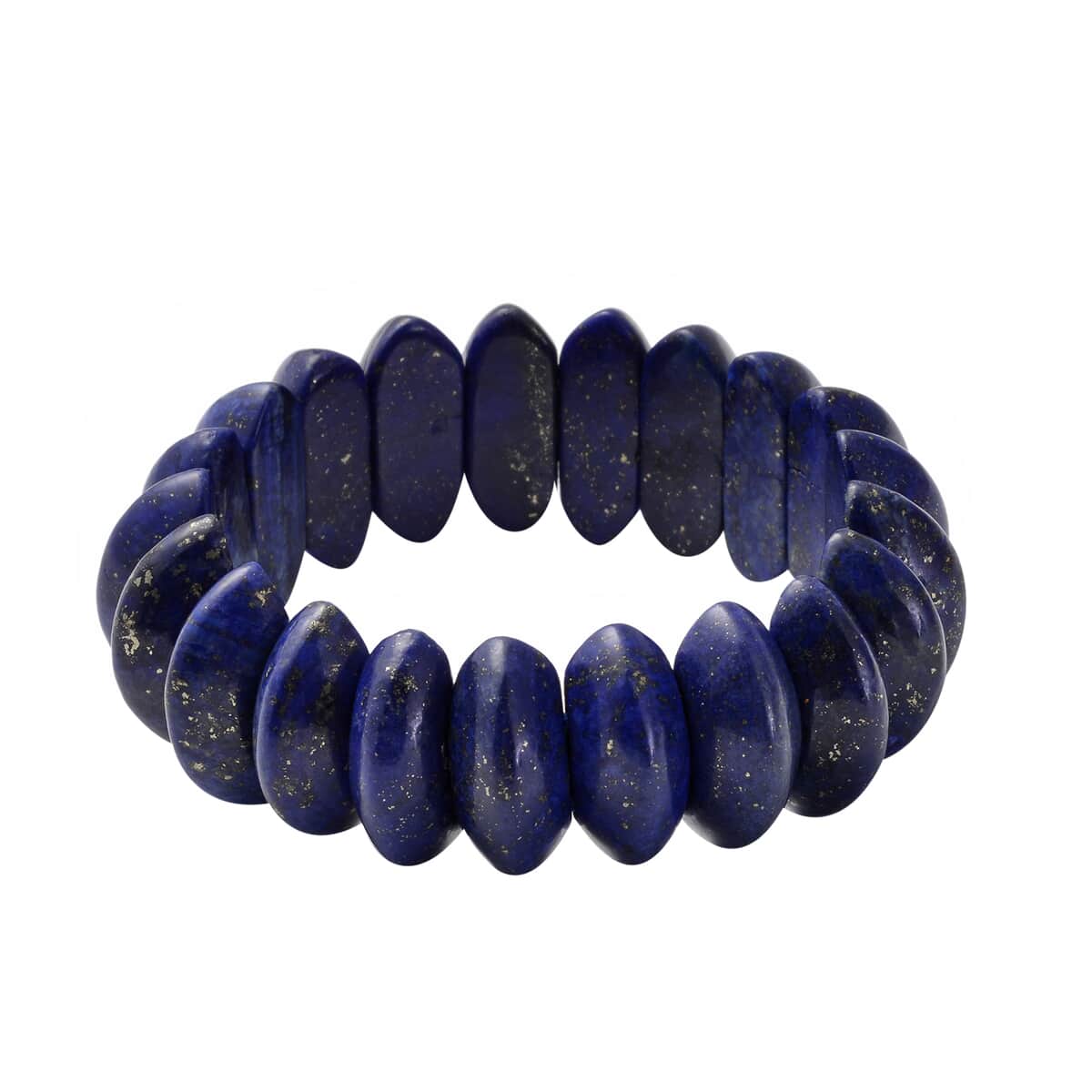 Lapis Lazuli Beaded Stretch Bracelet 348.50 ctw image number 0