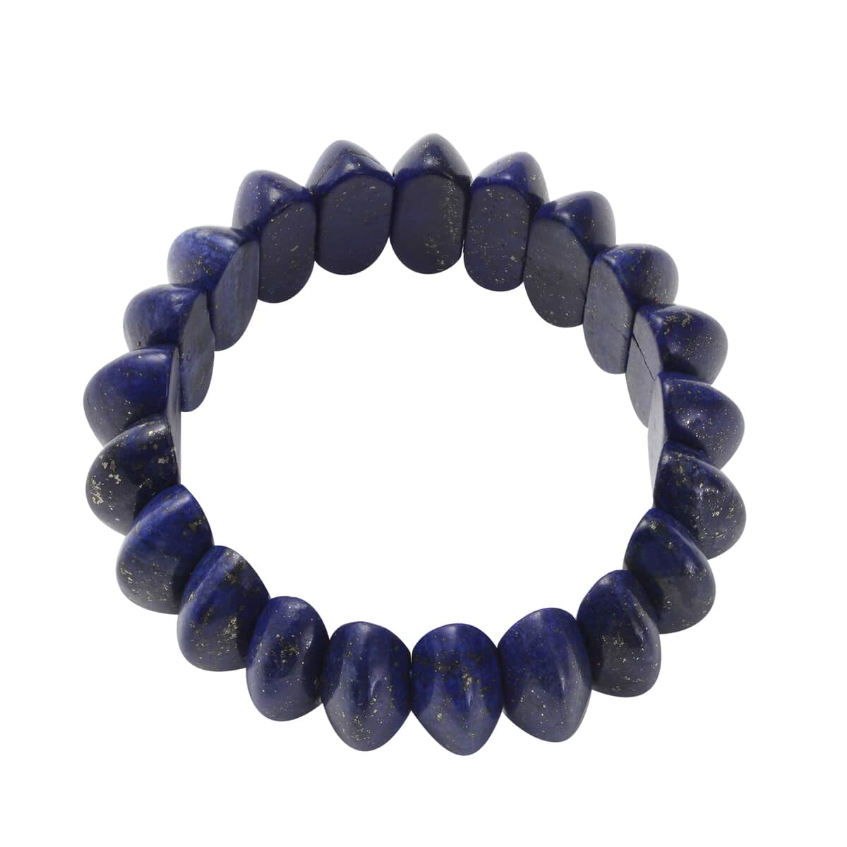 Lapis Lazuli Beaded Stretch Bracelet 348.50 ctw image number 2