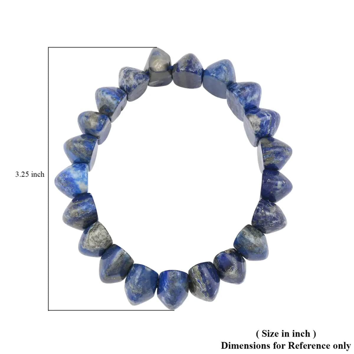 Lapis Lazuli Beaded Stretch Bracelet 348.50 ctw image number 5